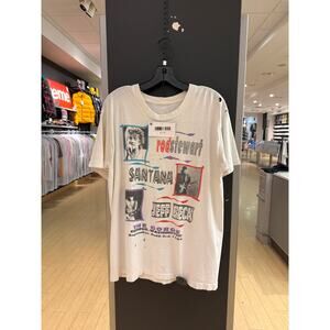 1995 Rod Stewart Santana Jeff Beck at the Gorge 90s Vintage Band Tour Tee Shirt